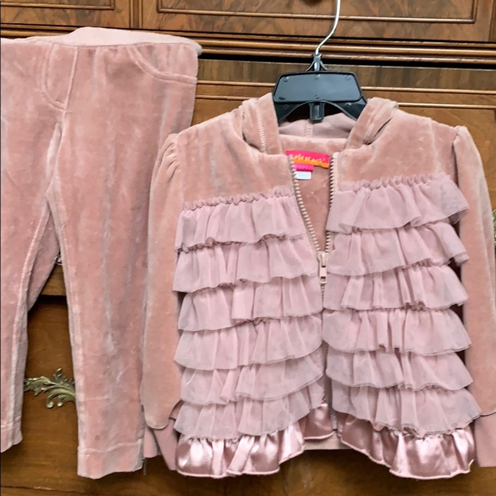 Kate Mack 2pc velour outfit! Mint condition! PFSFH